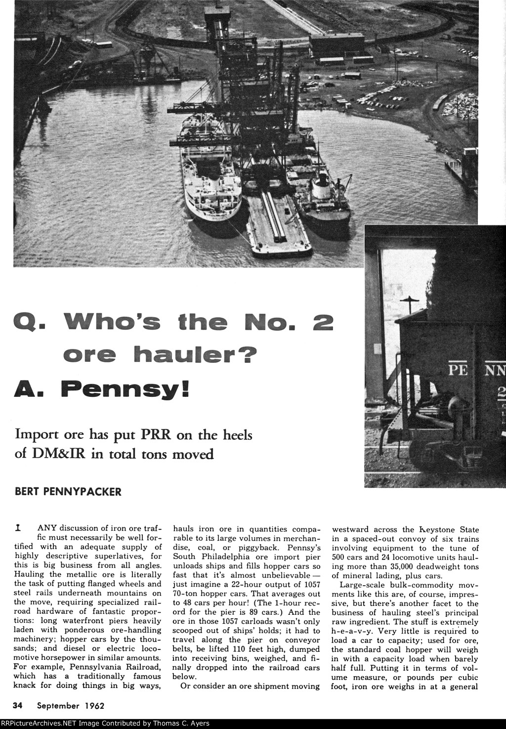 "No. 2 Ore Hauler," Page 34, 1962